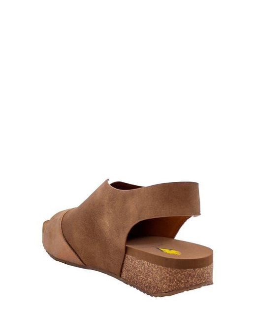 Volatile Brown Aurelia Slingback Platform Sandal