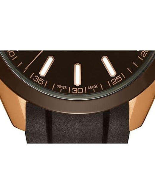 Rado Black Hyperchrome Rubber Strap Watch, 41.5Mm for men