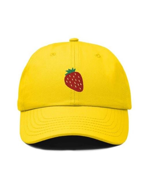 Alix Yellow Strawberry Hat