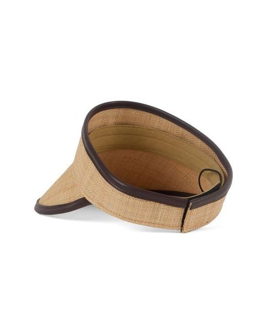 Eugenia Kim Natural Micky Raffia Visor