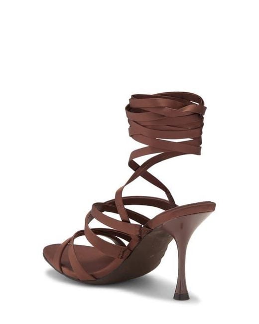 Jeffrey Campbell Brown Obsessed Ankle Wrap Sandal