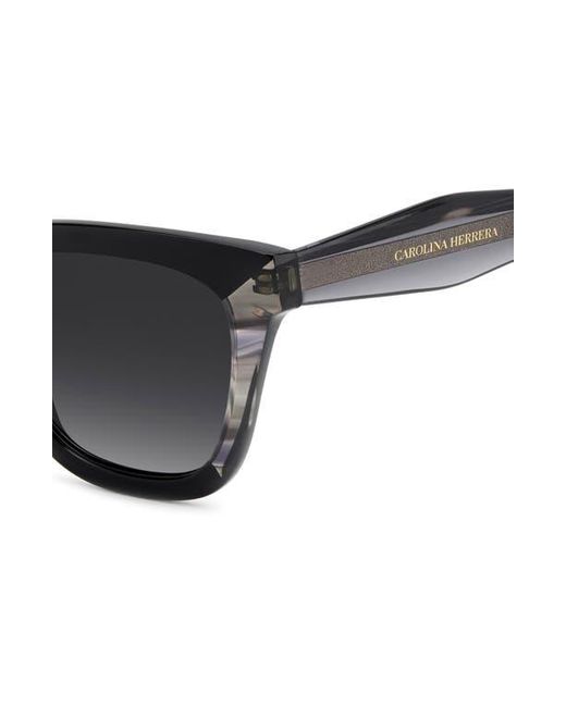 Carolina Herrera Black 52Mm Cat Eye Sunglasses