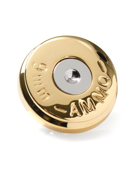 Cufflinks Inc. Metallic Bullet Lapel Pin for men