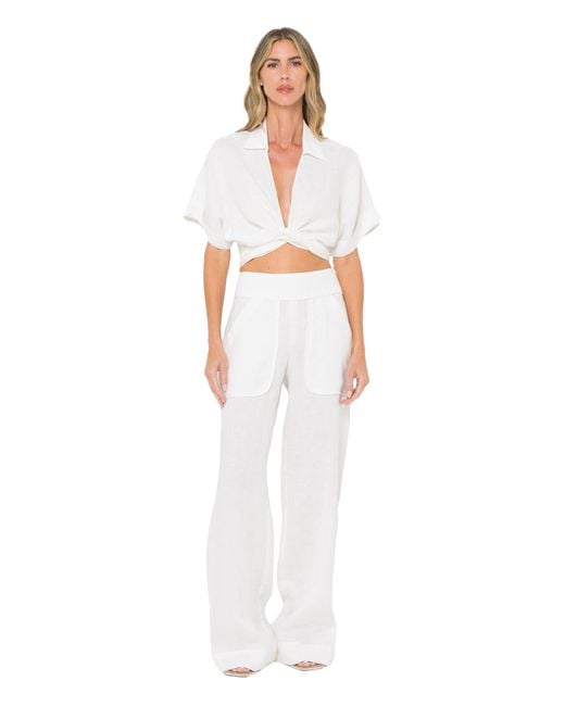 JBQ White Chiara Top