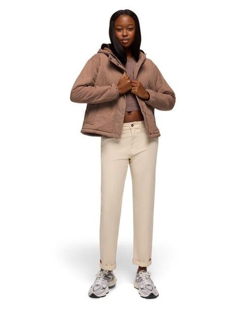Prana Brown Encinitas Quilted Jacket