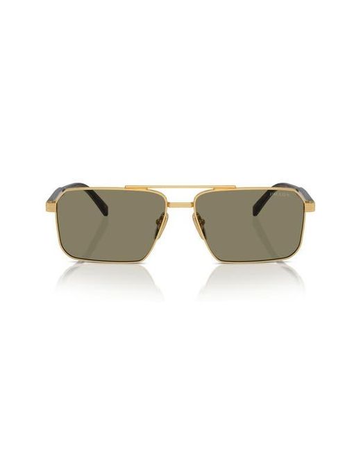 Prada Multicolor 61Mm Rectangular Sunglasses for men