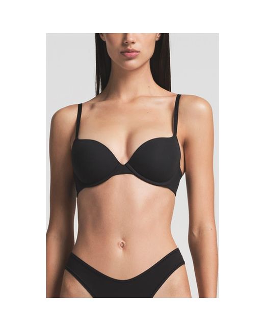 Skims Black Fits Everybody Push-Up Bra