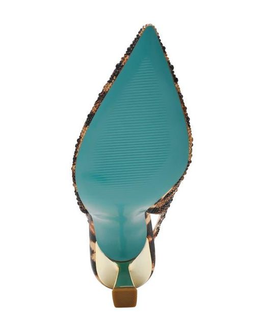 Betsey Johnson Multicolor Clark Slingback Pointed Toe Pump