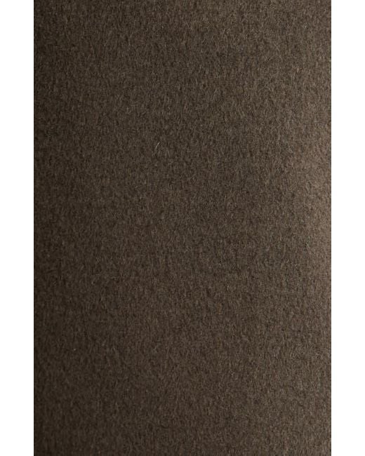Nordstrom Black One-Button Wool Blend Coat