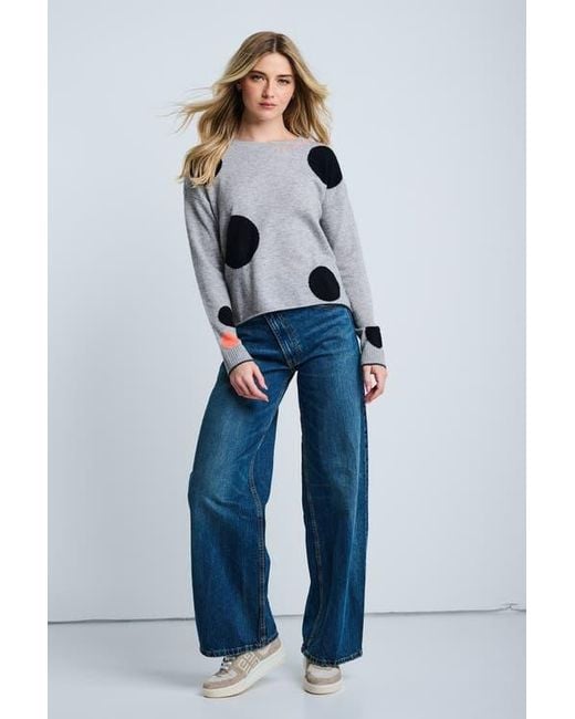 Lisa Todd Gray Hot For Dots Sweater