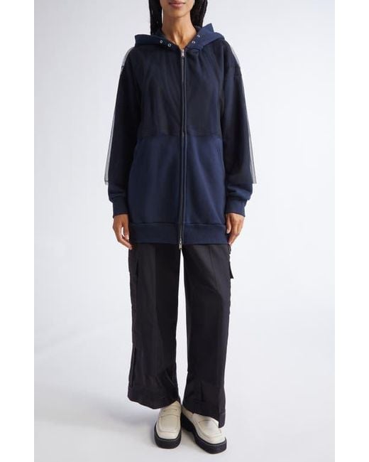 Undercover Black Paneled Mixed Media Cargo Trousers