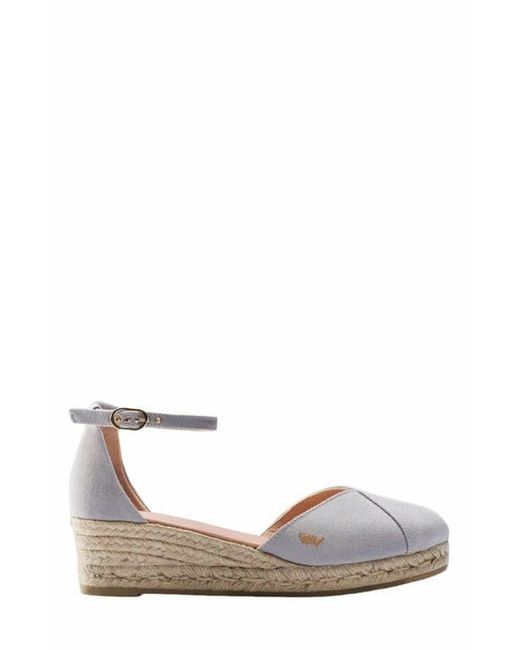 VISCATA White Formiga Canvas Espadrille Wedges