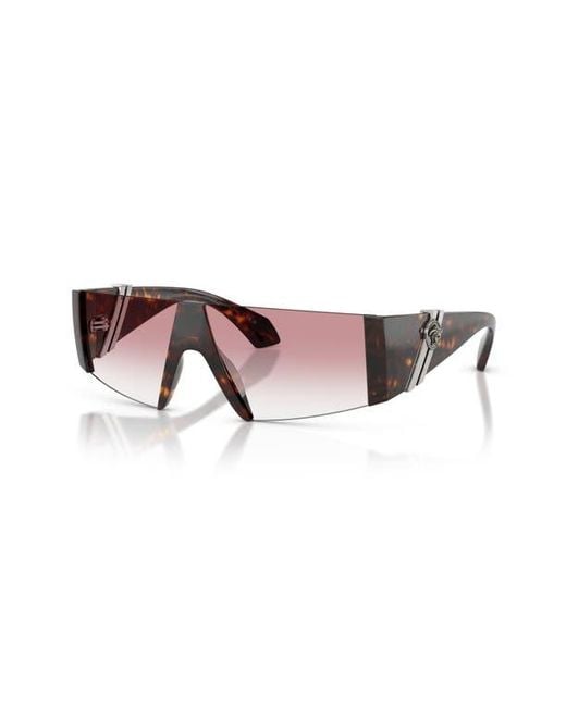 Versace Brown 136Mm Rectangular Sunglasses