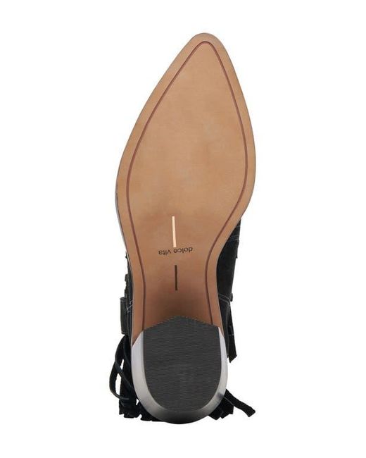 Dolce Vita Black Kaylie Pointed Toe Western Boot