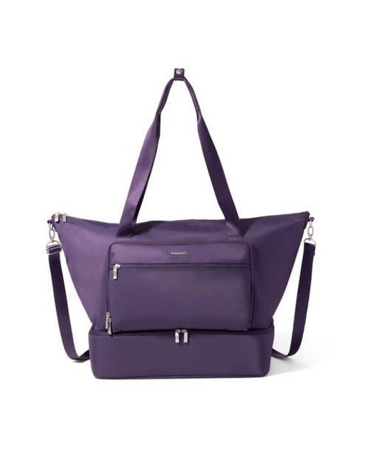 Baggallini Purple Park Ave Weekender Tote