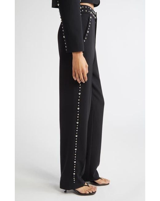 Cinq À Sept Black Olga Stud Detail Pants