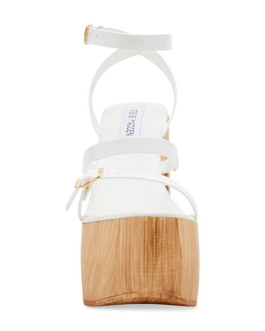 Steve Madden Lilia High Wooden Platform Dress Sandals in