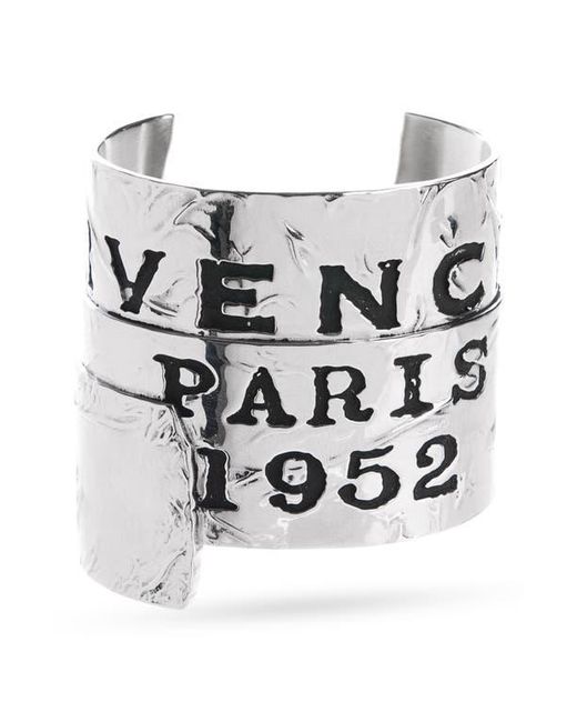 Givenchy White Tape Logo Cuff Bracelet