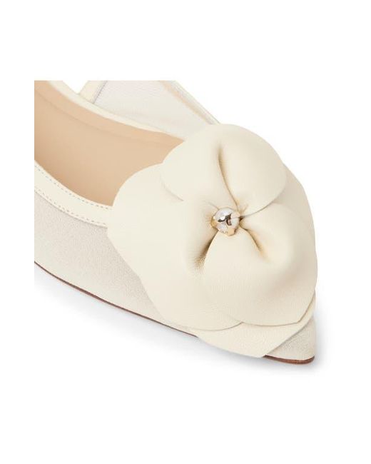 Ted Baker White Lili Rose Pointed Toe Slingback Flat