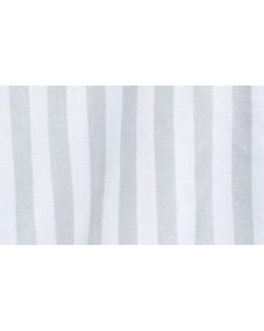Beach Lunch Lounge White Kaiana Stripe Short Sleeve Button-Up Shirt