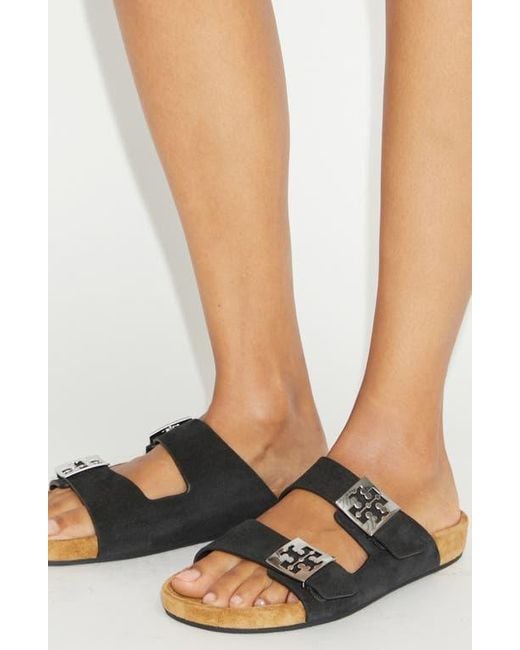 Tory Burch Black Mellow Slide Sandal