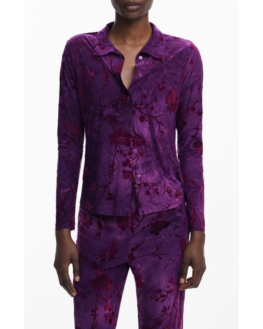 Desigual Purple Shirts