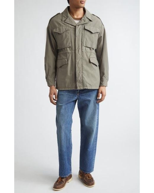 Visvim Green Achse Cotton & Nylon Field Jacket for men