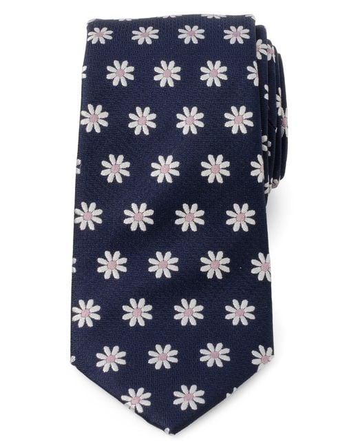 Cufflinks Inc. Blue Daisy Floral Silk Tie for men