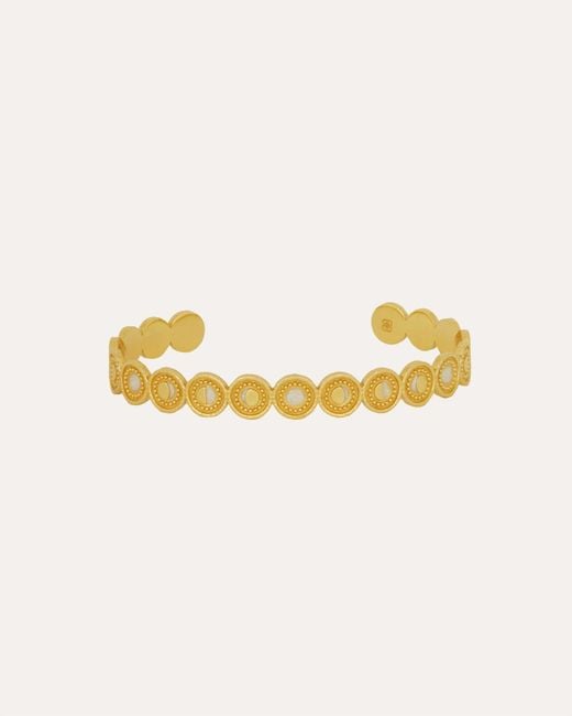 Ottoman Hands Metallic Moon Bangle