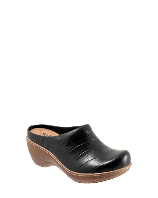 Softwalk® Black Madison Clog