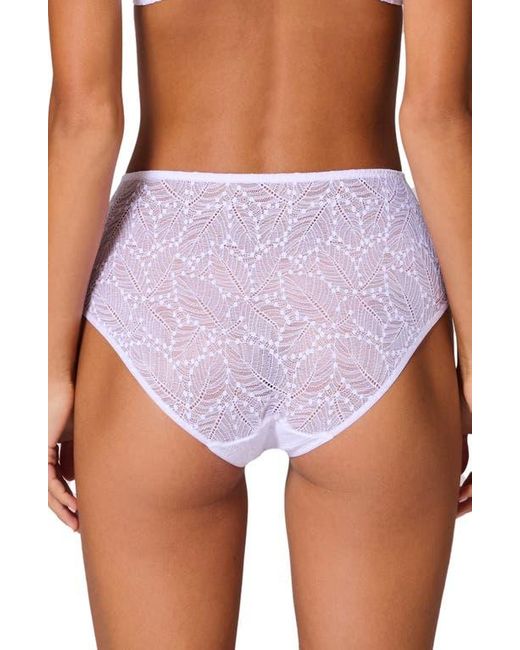 Simone Perele White Comete Retro Briefs