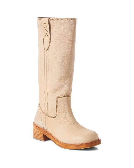 Free People Brown Blaze Block Heel Boot