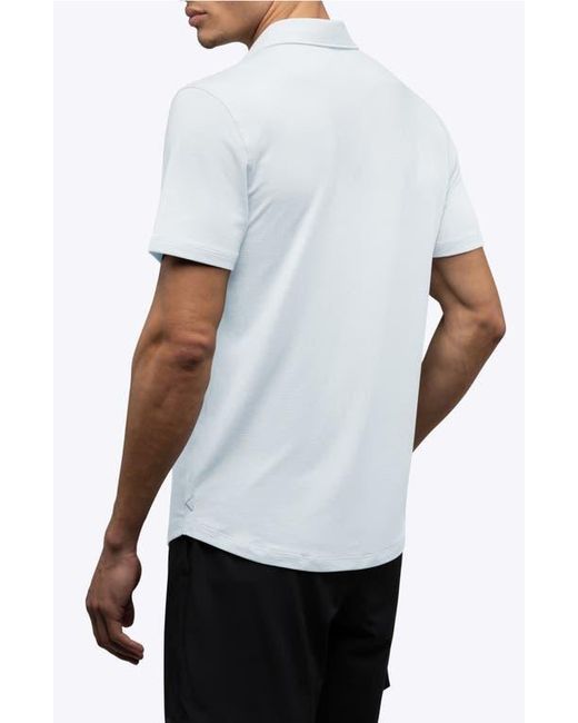 Cuts White Crossover Polo for men