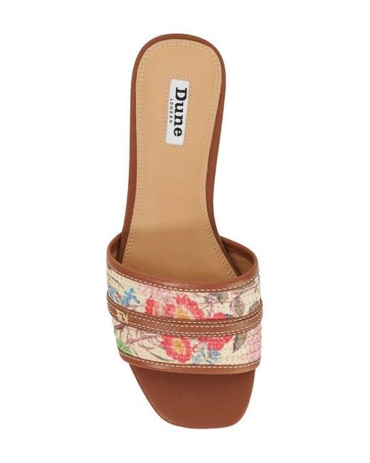 Dune Brown Leti Slide Sandal