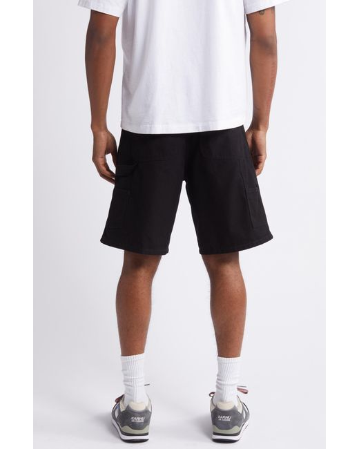 Carhartt Black Double Knee Canvas Shorts for men