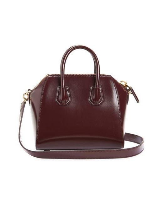 Givenchy Purple Mini Antigona Leather Satchel