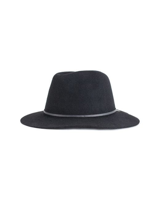 Brixton Blue Wesley Wool Fedora