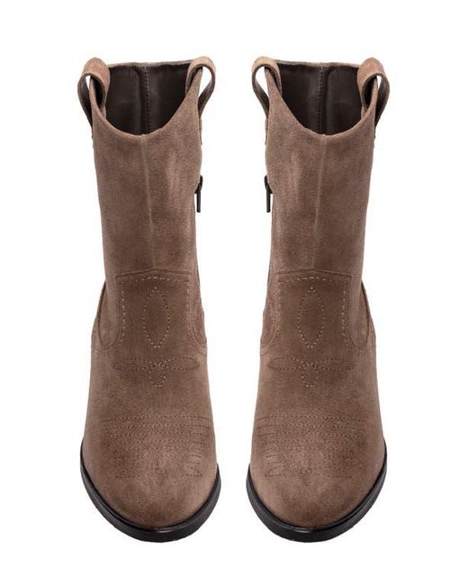 Clarks Octavia Up Western Boot in Brown Lyst