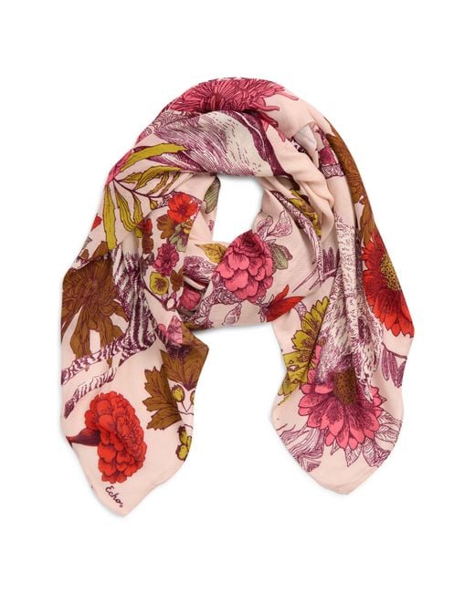 Echo Red Central Park Square Scarf