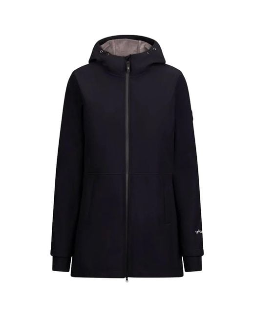 Trespass Blue Priya Long Length Soft Shell Jacket