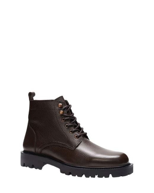A. Veer Black Robert Lace-Up Boot for men