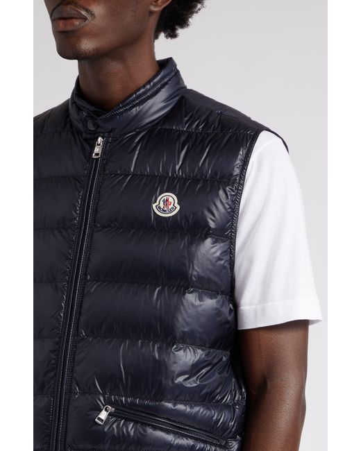 Moncler mixed media puffer vest jacket hotsell