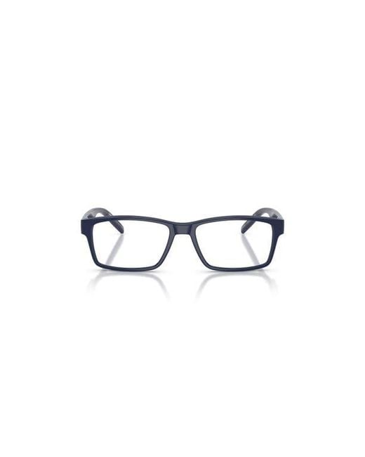Arnette Blue 54Mm Rectangle Optical Glasses for men