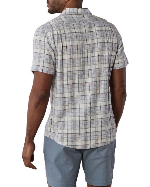 The Normal Brand Gray Freshwater Short Sleeve Button-up Shirt for men