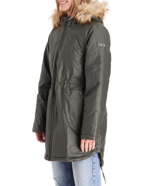 Modern Eternity Sofia Waxed 3in1 Maternity/nursing Jacket With Faux