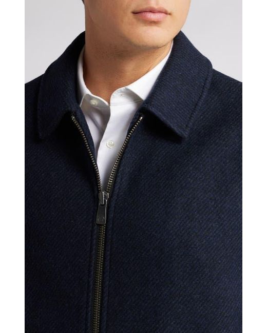 Hart Schaffner Marx Blue Paloma Wool Blend Twill Jacket for men