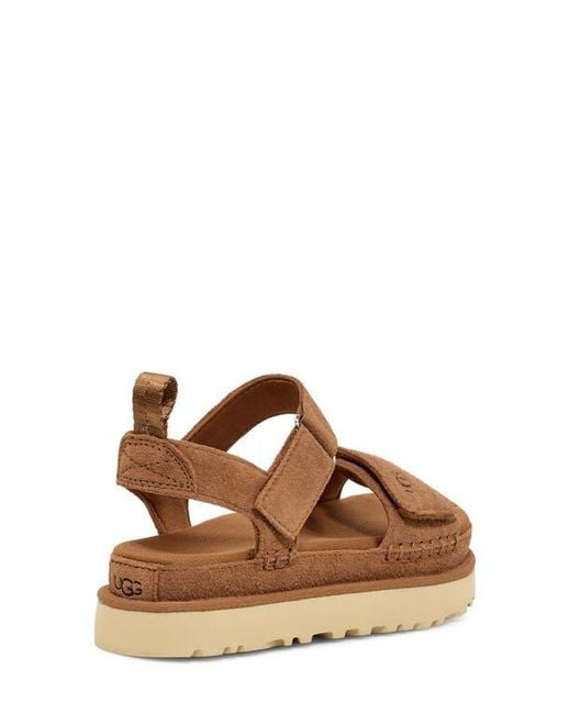 Ugg Brown Goldenstar Platform Sandal