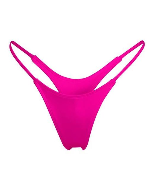 Minimale Animale Pink Wall Street Thong Bikini Bottom