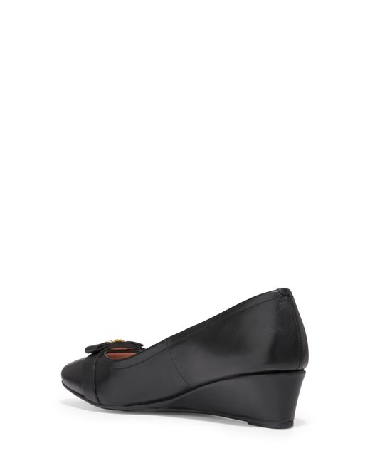 Cole Haan Black Malta Slip-on Wedge