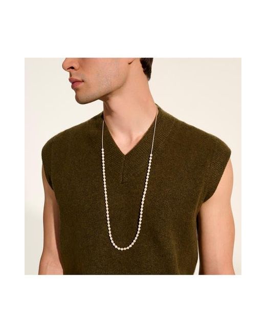 John Hardy Metallic Jh Essential Freshwater Pearl Wrap Necklace, Sterling, 2.5Mm